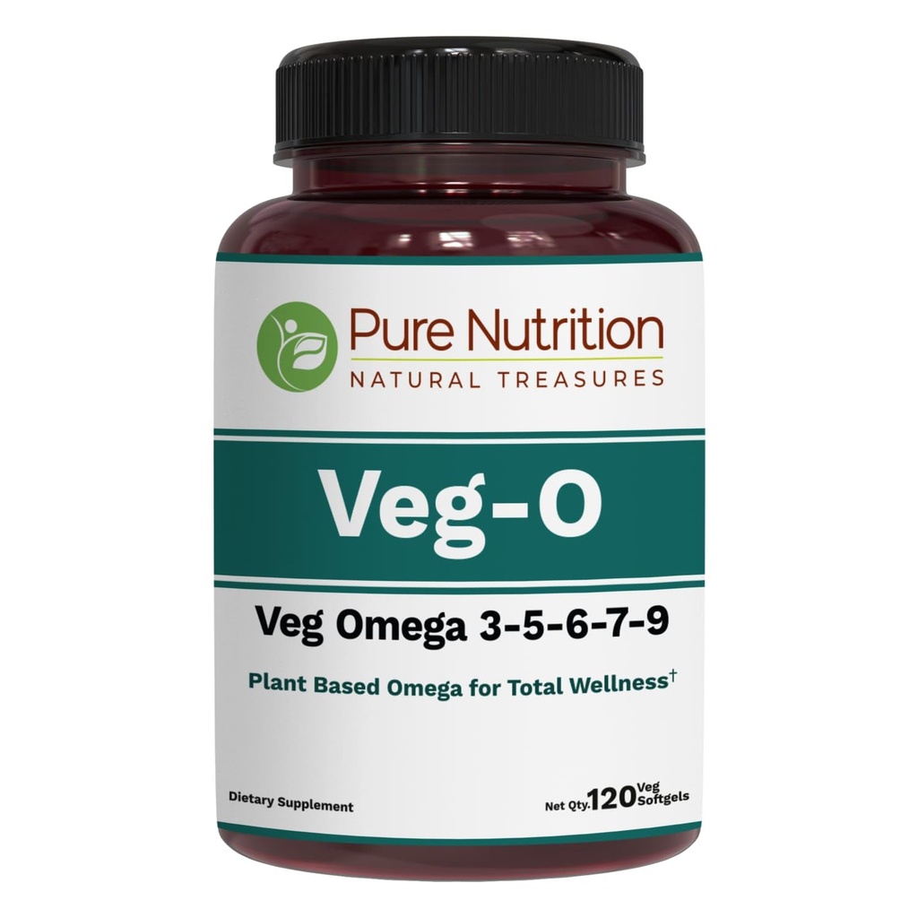 Murni Vegan Nutrition Omega 3-5-6-7-9 = 120 Softgels = 124; 600mg per Serving dari 2 Softgels = 124; Multi Omega Suplemen Overall Health 124; Non GMO 124; Gluten Free