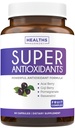 Super Antiokhidants Supplemen Perempuan & Pria - Potency Herbal & Fruit & Blend dengan Acai, Goji, Pomegranate, Elderberry & Resveratrol untuk Skin Care & Imune Dukung - Vegan & Non-GMO - 60 Capsules