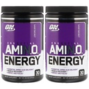Optimum Nutition, (2 Pack Escale Amin.O. Energy, Concord Grape, 9.5 oz (270 g)