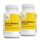 Terry Acid Renew Formula - Pertumbuhan Rambut Dukungan Tambahan dengan Horse Biotin & Folic Acid - Millet Benih Minyak Keratin Dukungan - 60 Softgels, 2 Pack