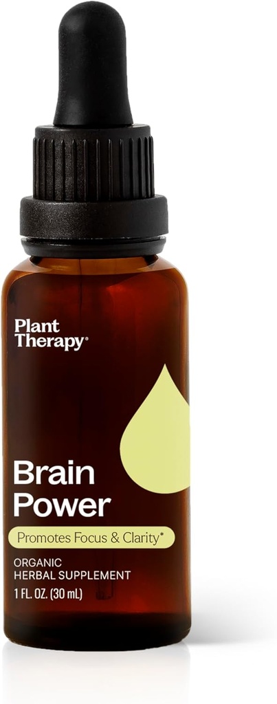 Pembangkit Terapi Otak Organik Mengukur 30 mL (1 oz) Mendukung Otak Fokus & Kejernihan, Membantu Alertitas Mental & Memori, Tambahan Boost Otak Dikemas dengan Manfaat
