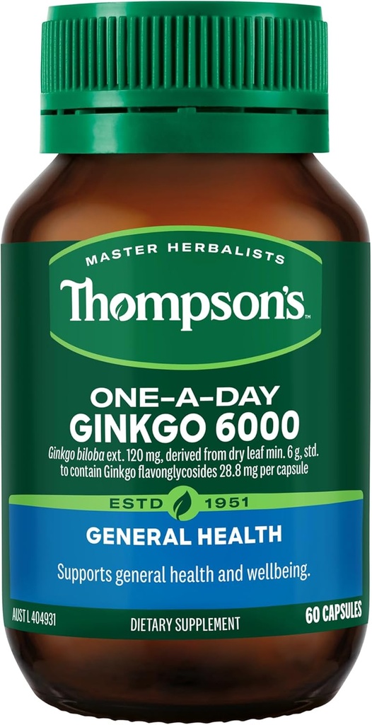 Thompson Satu Hari Ginkgo 6000mg 60 Capsules