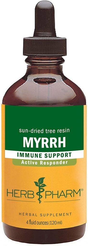 Herb Pharm Myrrh Cair Ekstrak untuk Dukungan Sistem Imune - 4 Ounce