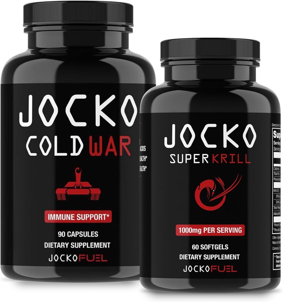 Jocko Fuel Cold War dan Omega 3 Krill Oil Suplemen Bundle