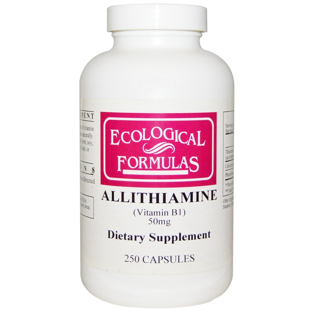 Formula Ekologi Allithiamine Vitamin B1, 50 mg, 250 Capsules