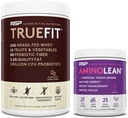 RSP NUTRITISI Vegan Aminolean Pre Workout Energy (Acai 25 Servings) dengan TrueFit Protein Powder (Chocolate 2 LB)