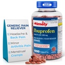 TIME- CAP LABS, INC. Tite Ibuprofen 200mg 1000 Tablet - Pain Relief Tablet dan Reducer Fever - for Headache Relief, Menstrual Pain, Tooth Aches, Muscular, Arthritis Pain & Body Aches