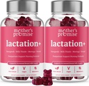 Pasokan Lactation Lactation Gummies for Breast Milk Production Increase 124. Dukungan Lacnatal untuk Breatting, Nursing & Lactating with Fenugreek, Moringa & Milk Thistle 124; 2 Pack
