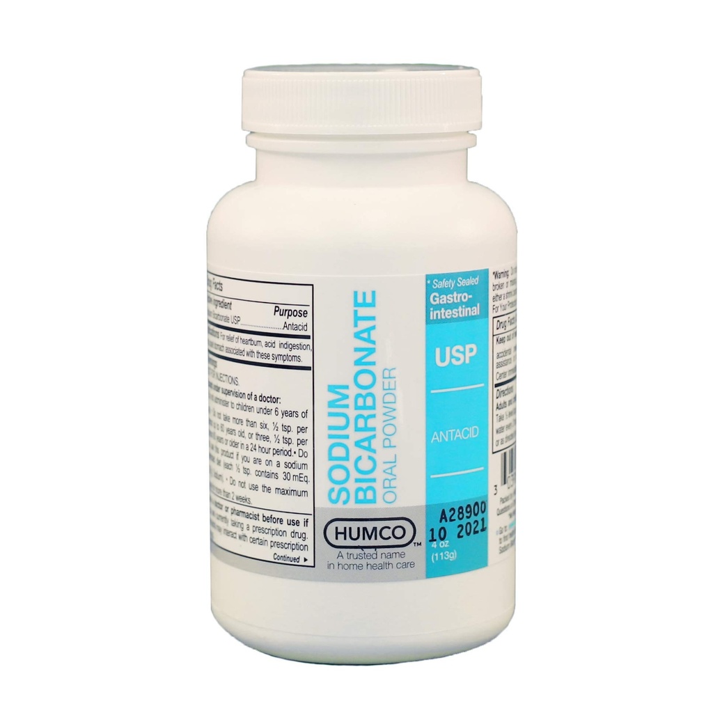 Humco Sodium Bikarbonat Powder, Oral, 4 oz