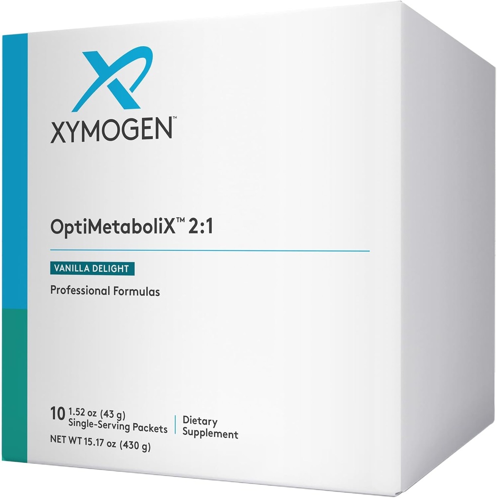 XYMOGEN OptiMetabolix - Metabolisme Suplemen dengan B12 Vitamin dan Limun - Cinnamon Suplemen + Vitamin B9 - Vegan & Gluten Free - Vanilla Delight (10 Pelayan)
