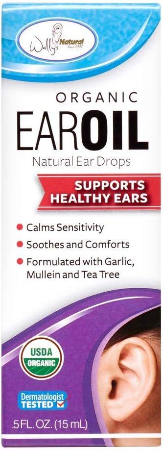 Wally 's Natural Organic Ear Oil, .5oz. Per Botol (2 Paket)