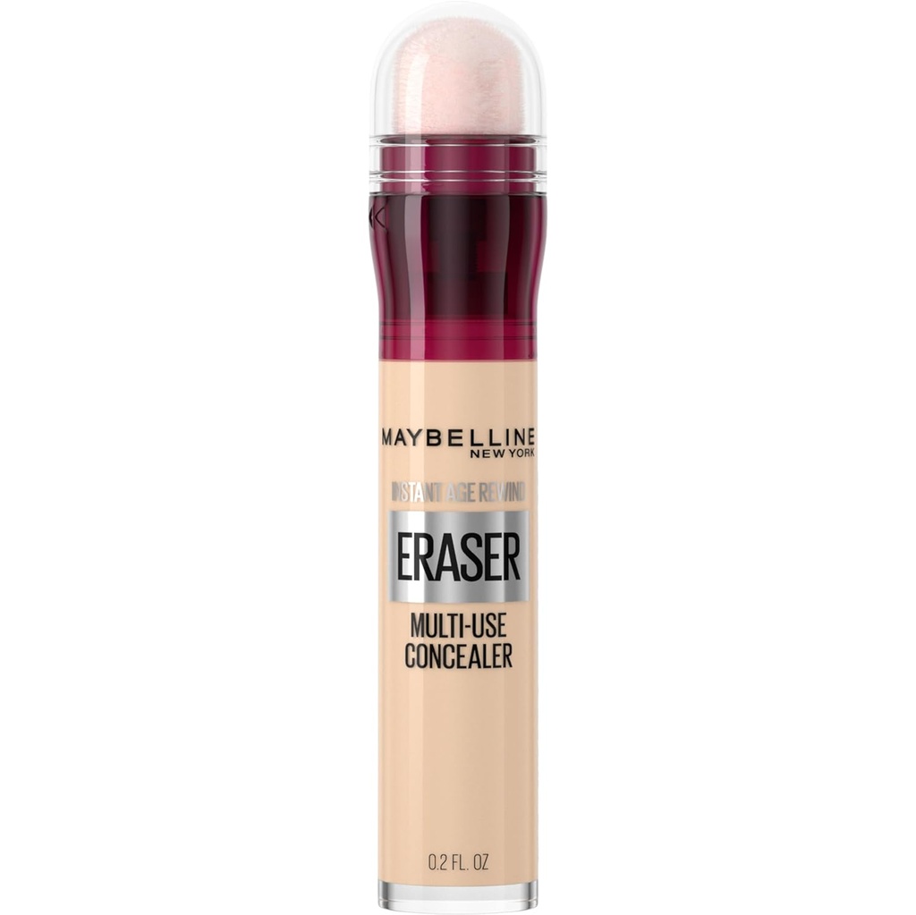 Maybelline Instant Age Eraser Dark Circles Treatment Multi- Use Concealer, 100, 1 Count (Packaging May Vary)
