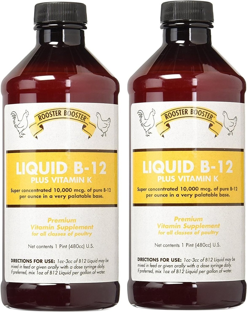 Rooster Booster (2 Pack) B-12 Liquid, 16- Ounce