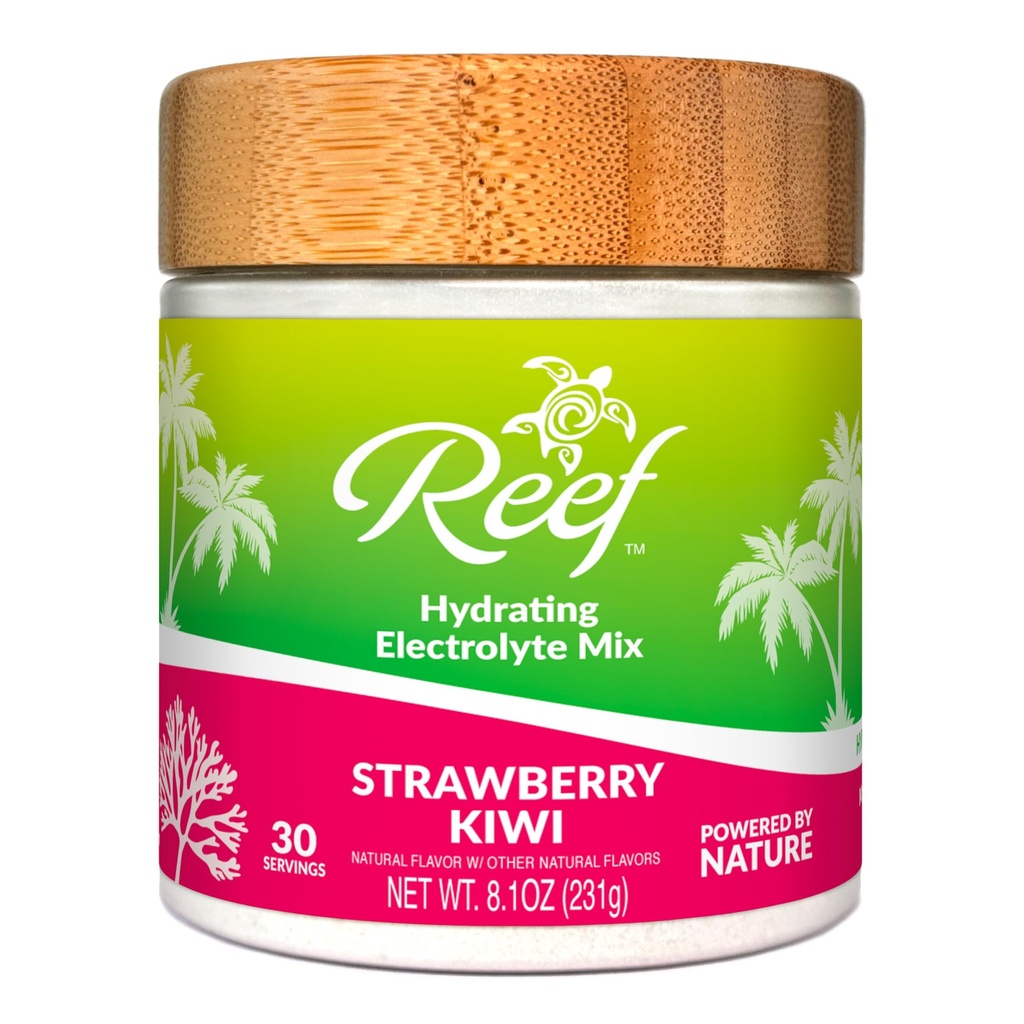 Hydrate Electrolite Powder - Hidration with Nature 's Electrolytes + Fruit - Strawberry Kiwi, No Added Sugar, 5 Key Electrolittes + Vitamin, Trace Mineral, Non-GMO, 30 Sermers