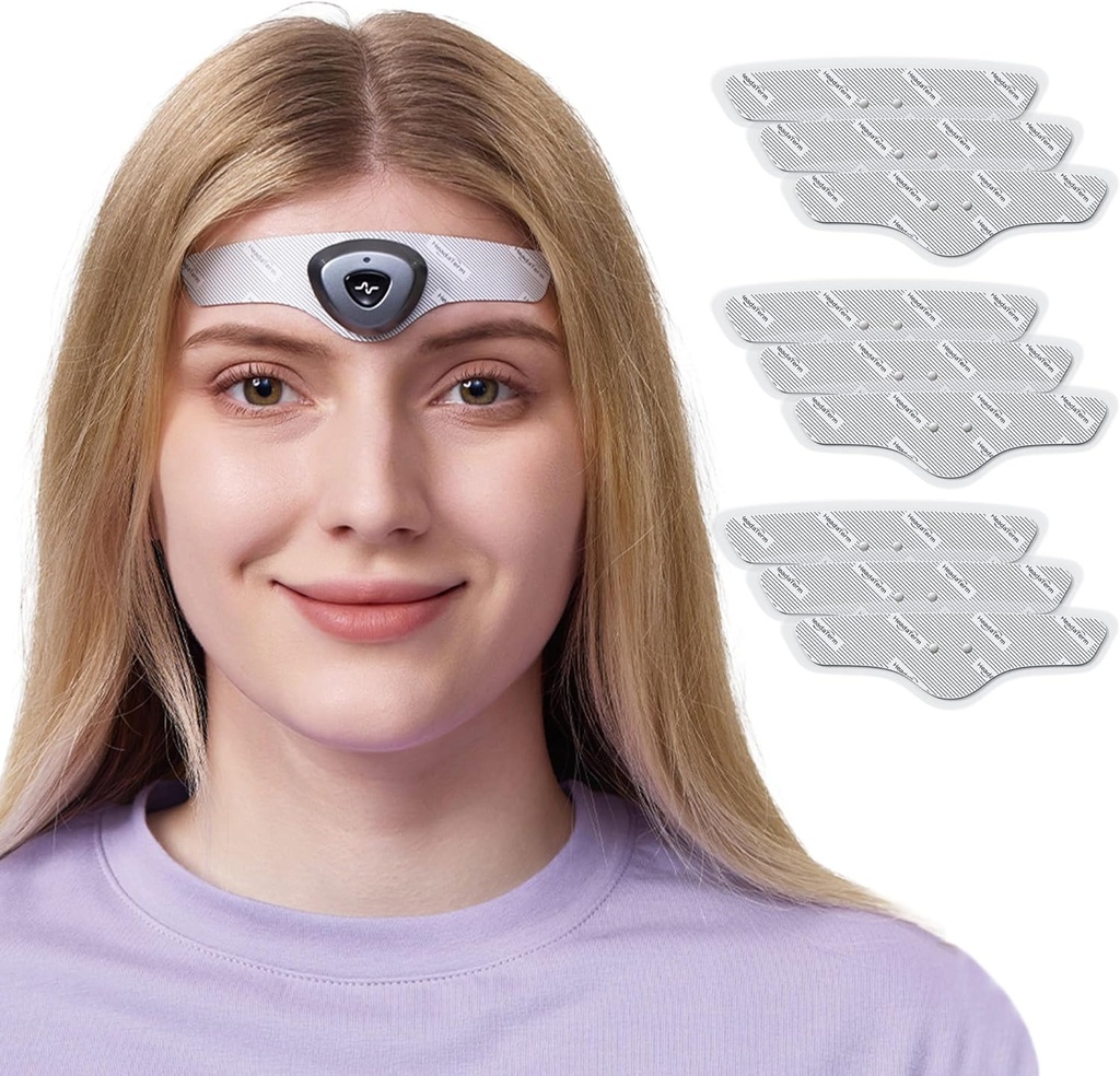 HeadaTerm-2 Divais Relief Migraine e- TNS Technology Rechargable Head Cap Treatment for migraine and Headache, Drug -Free, Clinical Proven, Fast- Acting, No Side Effects (1 * HeadaTerm 2 + 9 * Electrodes)
