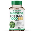 Whyesome Wellness Digetical Enzymes 1000MG Plus Pregities & Progities & Proplement, 180 Capsules, Organic Plants - berbasis Vegan Formula untuk Dibuble & Laktosa dengan Amylase & Bromelain, 3- 6 Bulan Supply