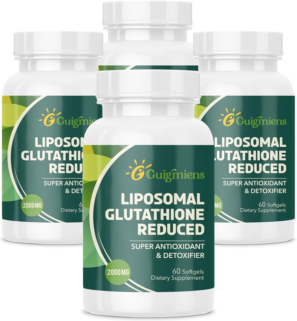 Lipomal Glutathione 2000 MG, 10x Better Absorpsi, Glutathione Suplement with Hyalanic Acid + Collagen Peptide + Resveratrol, powerful Antioksidant, Health Aging, Immune Health, 240 Count
