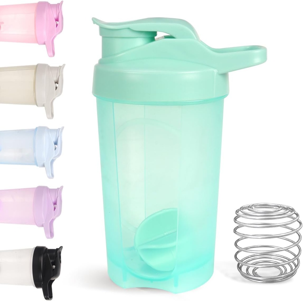 D.Y.A 16oz Shaker Bottle, Leak Provices Sports Shaker for Protein Shakes, Pre Workout & Travel, BPA Free, Green, 16oz / 500ml