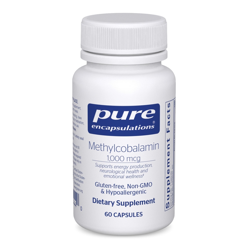 Suplemen Enkapsul Murni Methylcobalamin 1.000 mcg - Vitamin B12 untuk Mendukung Memori & Nerve Kesehatan - Premium Vitamin B12 Kapsul - 60 Kapsul