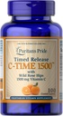 Puritan Pride Vitamin C 1500 mg dengan Rose HIPS Caplets, 100 Count