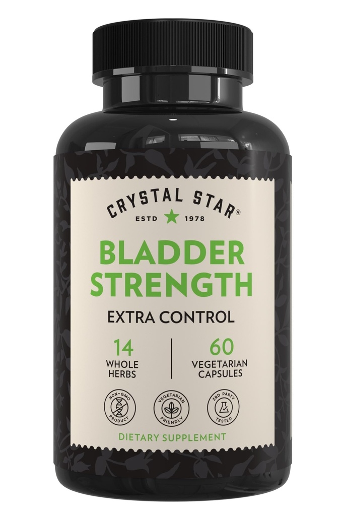 Crystal Star Bladder Energy (60 Kapsul) - Herbal Urinary Tract Health and Extra Power Bladder Control Suplement, Cranberry Extract, Pumpkin Weed Extract, Plantain and Wild Yam Root, Non-GMO