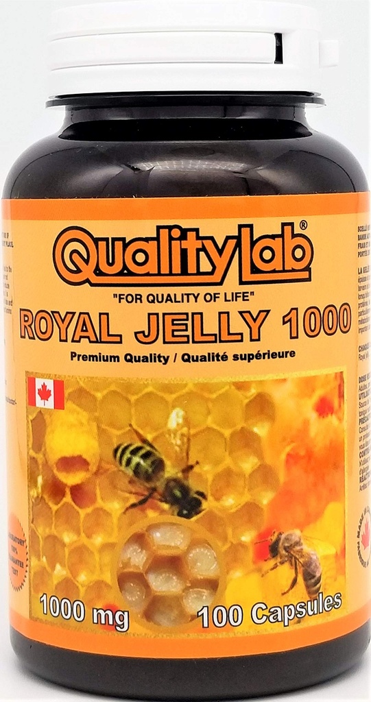 Royal Jelly 1000 mg 100 softgel Capsules (Dibuat di Kanada)