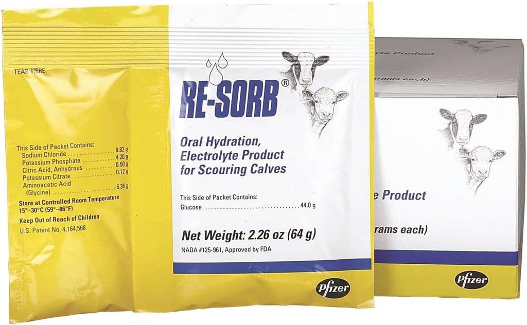 PFIZER ANIMAL HEALTH 8142 ResOrb Electrolite Packet, 64g