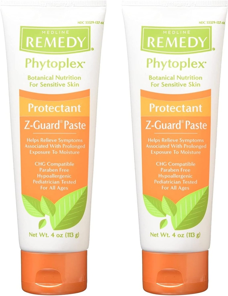 Medline Phytoplex Z- Guard Skin Protectant Tempel, 4 Ounce (Paket 2)