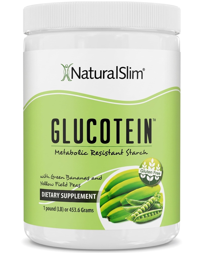 Suplemen Prebiotic Starch Result dengan Green Banana Flour Organic & Pea Starch Blend Glaneotein Poader - Non-GMO & Gluten Free - 16 Servings