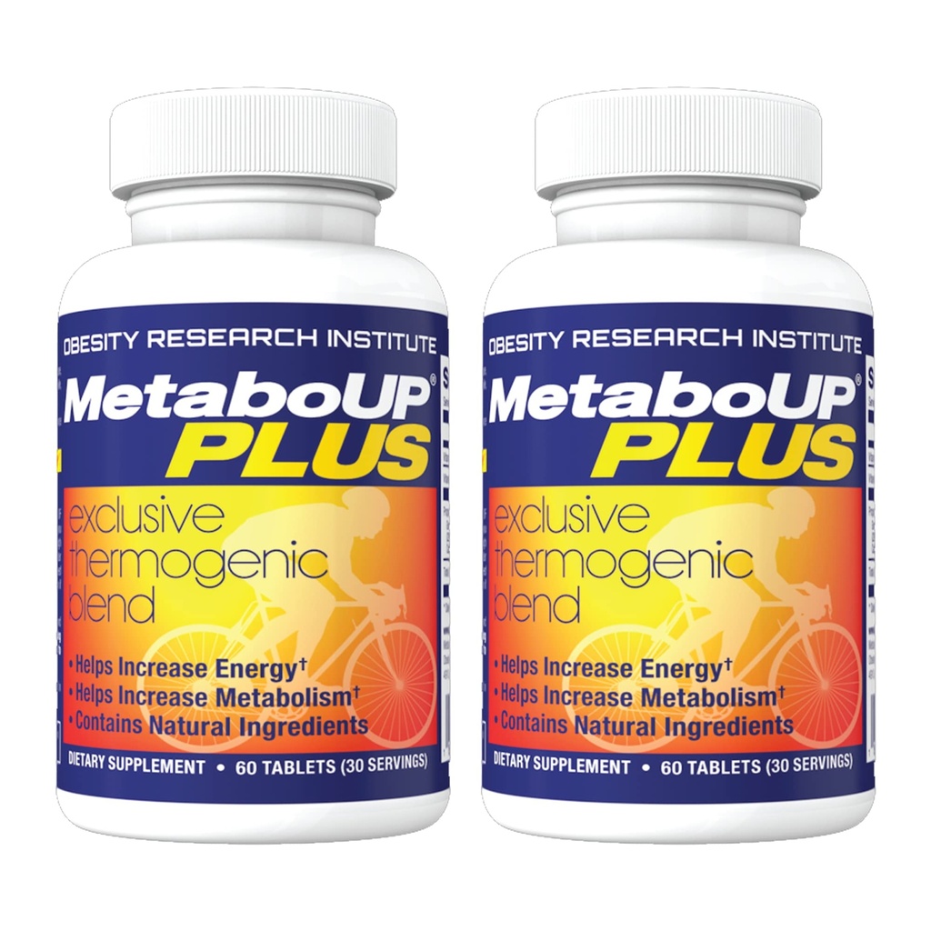 Lipozene MetaboUP Plus - 2 60 Ct Bottles - Thermogenic Weight Loss - Energy Booster pills