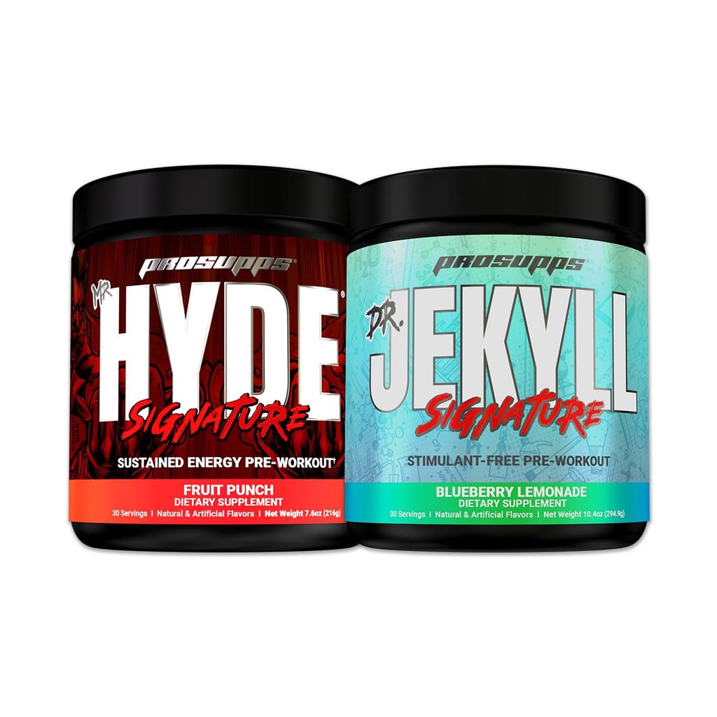 PROSUPPS Mr Hyde Signature Fruit Punch dan Dr Jekyll Signature Blueberry Lemonade Bundle