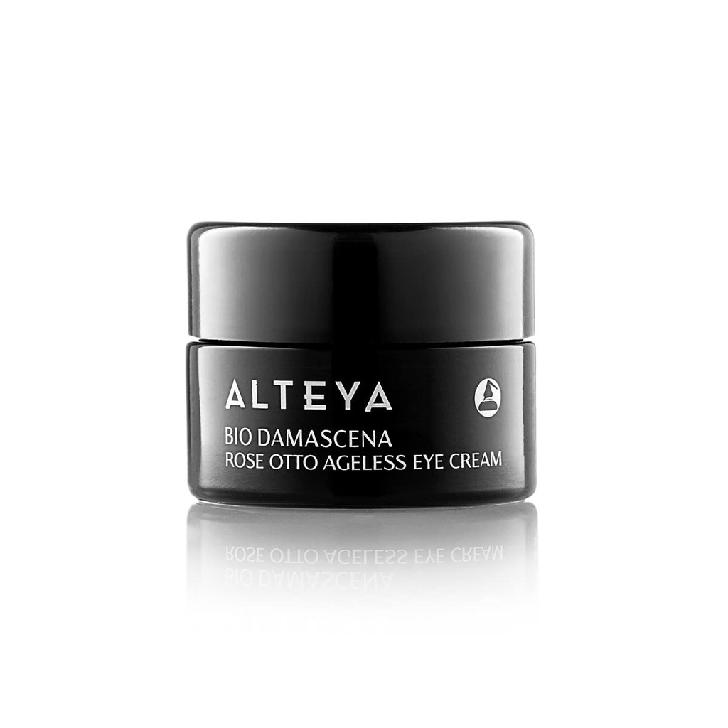 Alteya Organics Cream Eye Certified Organic Skin Care 0.51 Fl Oz / 15 mL Bio Damascena AWAR-winning Ageless Eye Contour Cream Dengan Organic Bulgaria Rose Oil Brightening, Nquishing dan firming