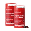 Gummies Jantung SuperBeet - Beet Gummy dengan Dukungan Energi Kesehatan Hati, Ekstrak Benih Grape & Beetroot Powder, Sugar Free - Pomegranate Berry Flavor, 120 Count