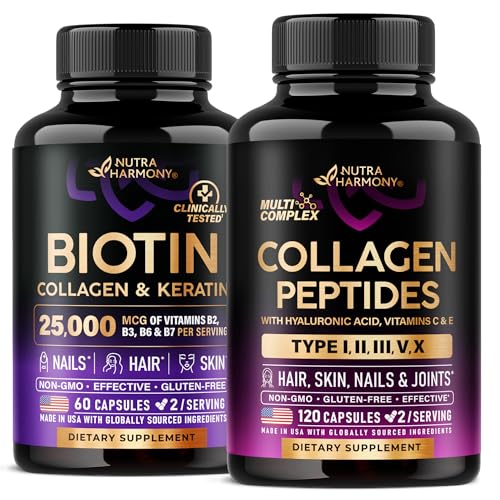 NUTRAHARMONY Biotin, Kertin & Collagen Capsules