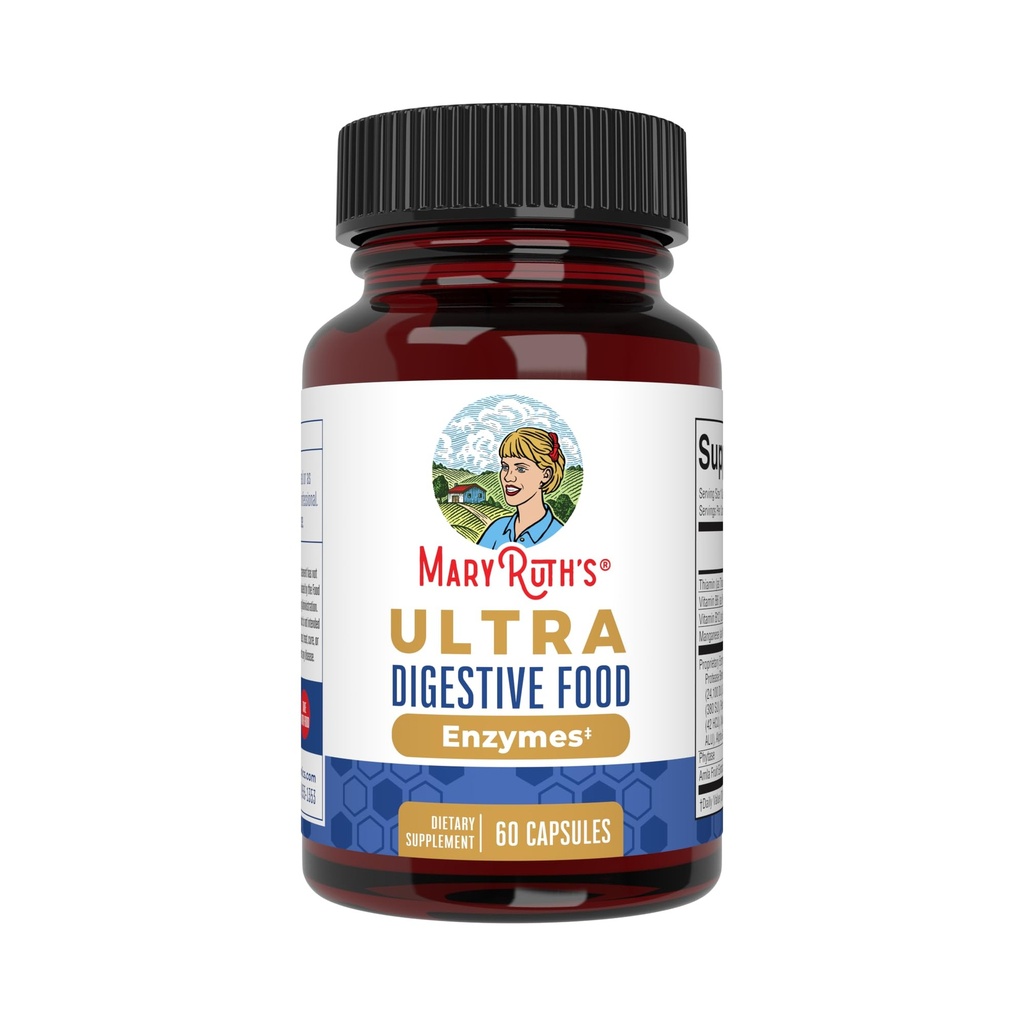 MaryRuth Organics Ultra Digetical Enzymes Capsules 124; Up to 2 Month Supply 124; Support Kesehatan Gut 124; Gangguan & Imune Dukungan dengan Amylase 124; Lipase & Lactase 124; Vegan 124; 60 Count