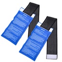 Gel Ice Cold Packs - (2- Piece Set) Soft Recontinable Cold / Hot Compress, Provides Leviate Joint and Muscle Pain. Terapi Fleksibel dari Injuries - Bahu, Mundur, Knee, Neck, Ankle & More.