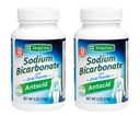 De La Cruz Pure Sodium Bikarbonate Powder - Baking Soda & Baking Powder Aluminium gratis Antax untuk Heartburn & Internables - Packed in USA - 4 OZ. (2 Botol)