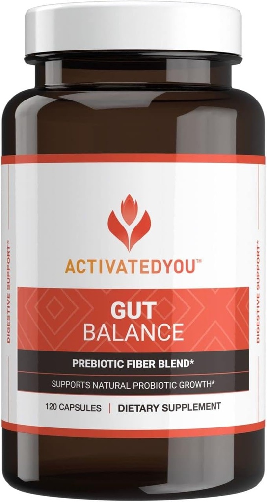ACTIVATEDYOU Gut Balance Prebiotic Fiber Bled- Membantu Regulate & Support Digetical Health (120 Capsules)