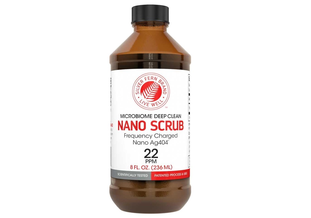 Nano Scrub by Silver Fern Brand - 1 Bottle - 48 Servis - Frekuensi Diaktifkan Nano Ag4O4 - Cair