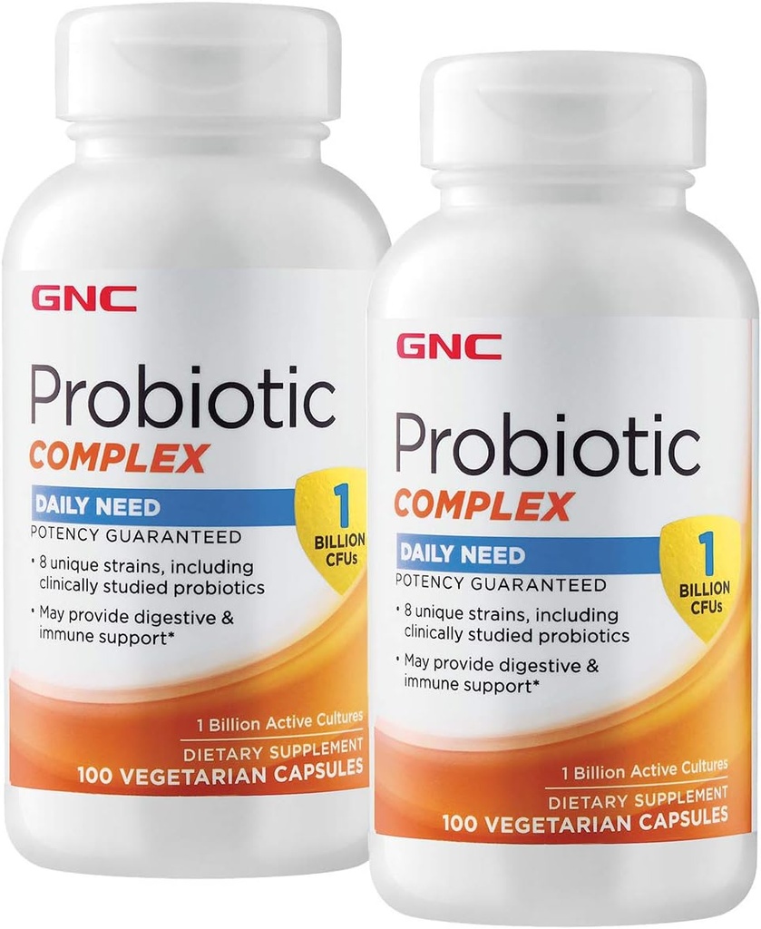 Kompleks Probiotik GNC Daily Need - 1 Milyar CFUS - Twin Pack