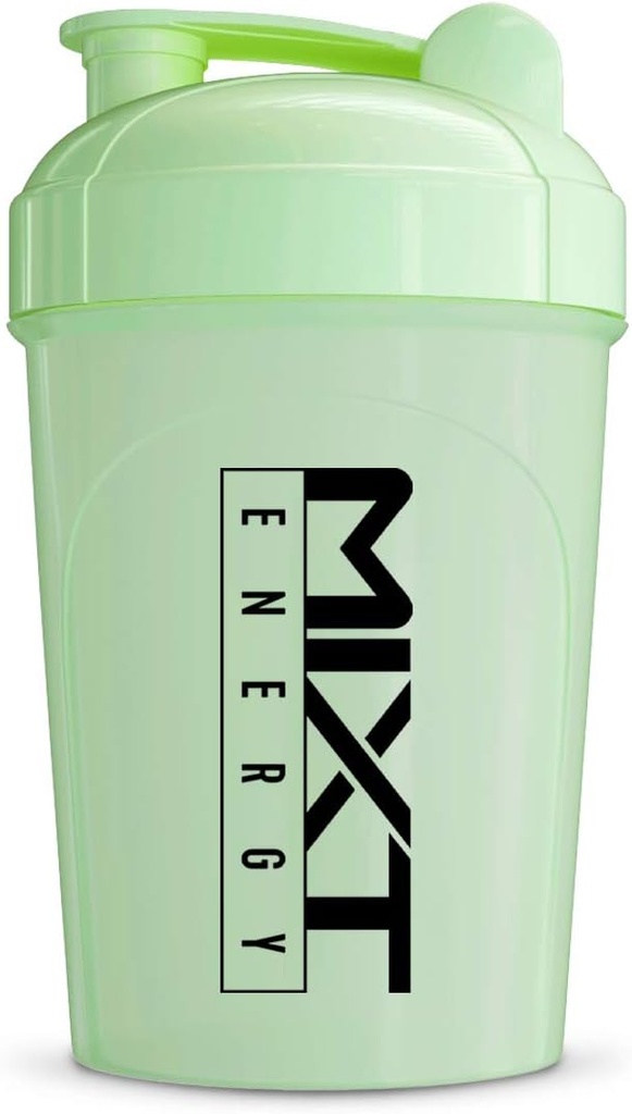 MIXT Energy Shaker Bottle, 16 oz. Shaker Bottle, BPA Free & Lid Mixing Technology (16 oz, berkilau dalam kegelapan)