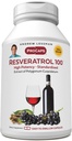 ANDREW LESSMAN ResveratARl- 100mg - 30 Capsules - Merah Wine 's Benefy, Tentu Beroperasi Anti- oksigen, Tanpa Alkohol. Bebas Tambahan