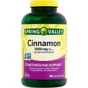 Spring Valley Cinnamon Dieter Suplemen, 1000 mg, 400 Vegetarian Capsules - Metabolisme Dukungan. Termasuk Sticker.