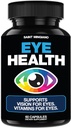 Layanan Mata & Vision Vitamin Suplemen 60 Kapsul - Mendukung Strain Eye, Dry Eyes, dan Vision Health - Mendukung Vision, Ocular dan Macau Kesehatan - 14 Ingrediens Aktif, Lutein.