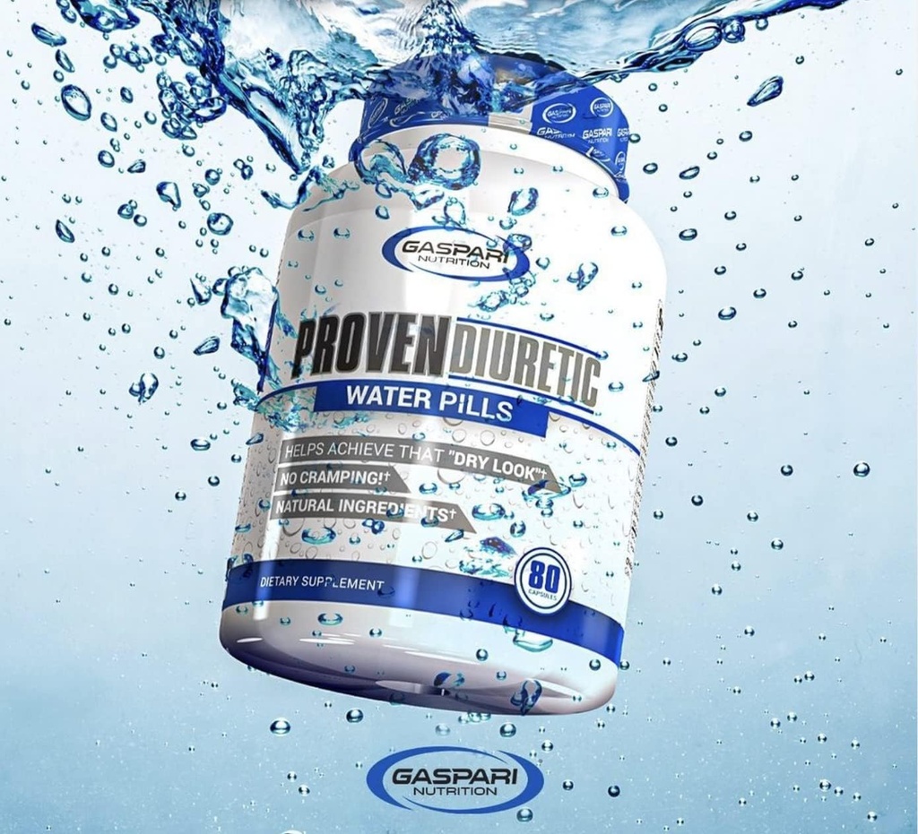 Nutrition Gasuni Prove Diuretic, Professional Bodybuilding Suplement, Sheds Water Fast, Giving the Dry Look, Natural Ingredials, No Cramping (80 Kapsul)