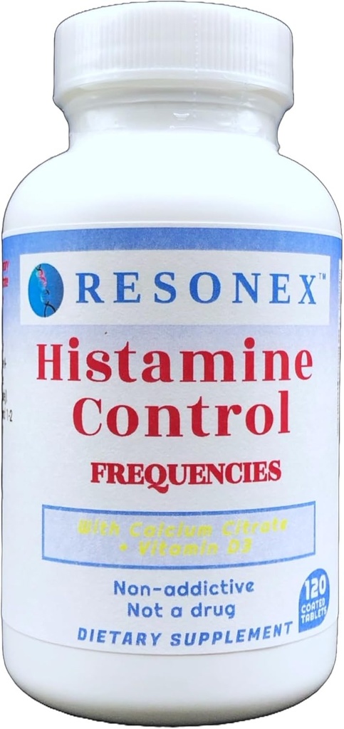 Kontrol Histamine dengan Frekuensi Alami - 120 tablet - dengan Frekuensi Alami HNMT dan enzim DAO untuk membantu kontrol Tingkat Histamin
