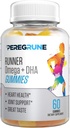 Runner Omega 3, 6, dan 9 Gummies Plus DHA - Daily Running Suplemen - 50% Kurang Gula - Heart & Gabungan Health Gummy untuk Atlet - GMP Bersertifikat