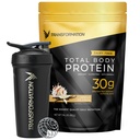 Transformasi Vanila Protein Powder & Performance Insulated Shaker Bottle 124; 30G Multig Protein Campuran 14; Collagen Peptides, Egg White & Plant Blend 124; MCT Oil 124; BCAA Amino Acids