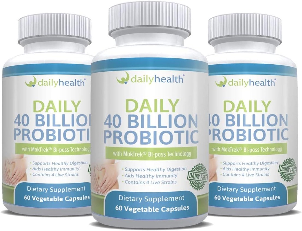 Hari Probiotik 40 Milyar CFU MakTrek Bi- Pass Technology Ditraffic Ammune Health 180 Veggie Capsules