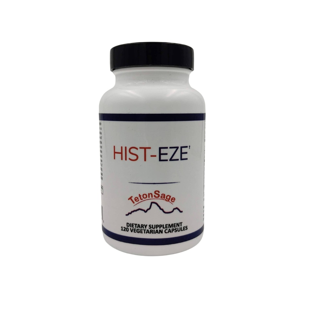 Dukungan Koprehensif Histin-Eze - Vitamin C, Quercetin, Stinging Nettle & Bromelain, 124; Dukung Suplemen Imune 124; 120 Vegetables Capsule